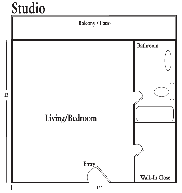 Studio floor plan