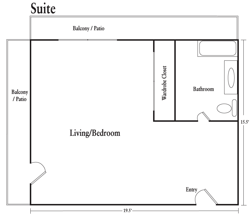Suite floor plan 